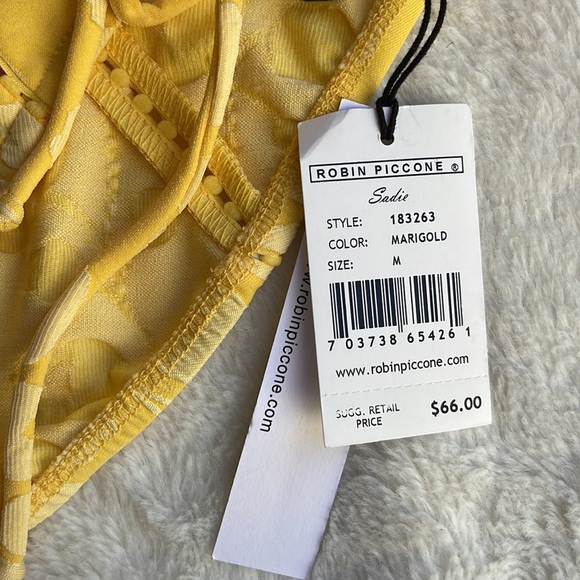 Robin Piccone Sadie marigold swim bikini bottom. M. NWT - Picture 3 of 6